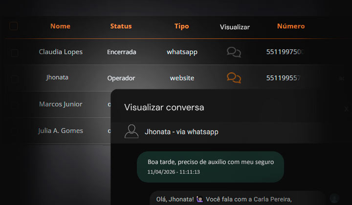 Atendimento em tempo real